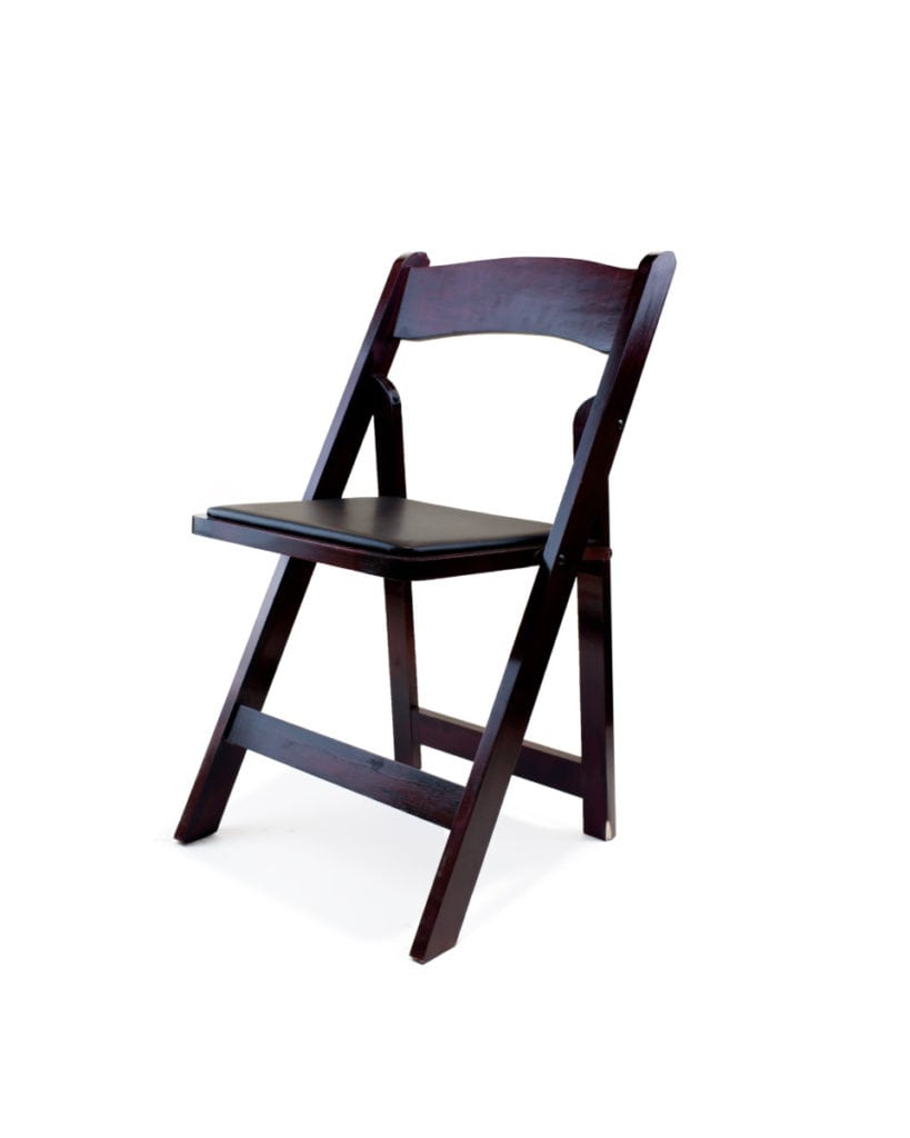 Garden Chairs – Mahogany   $4.00