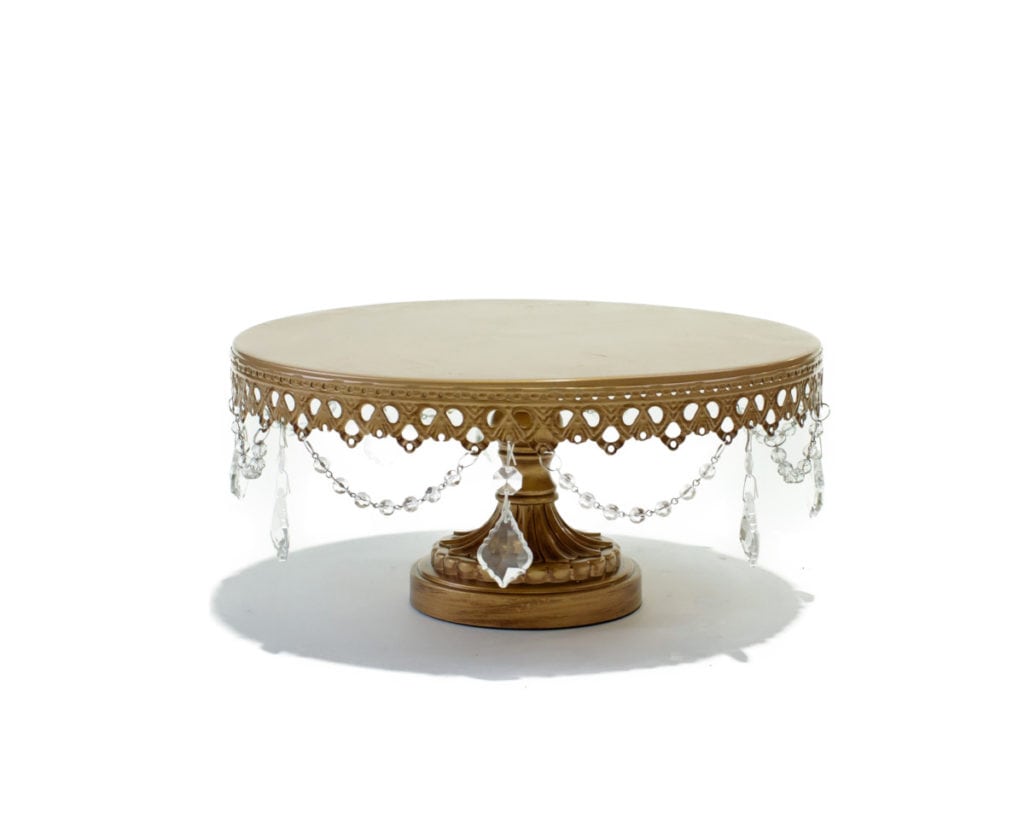 12″ Gold Cake Stand   $18.00