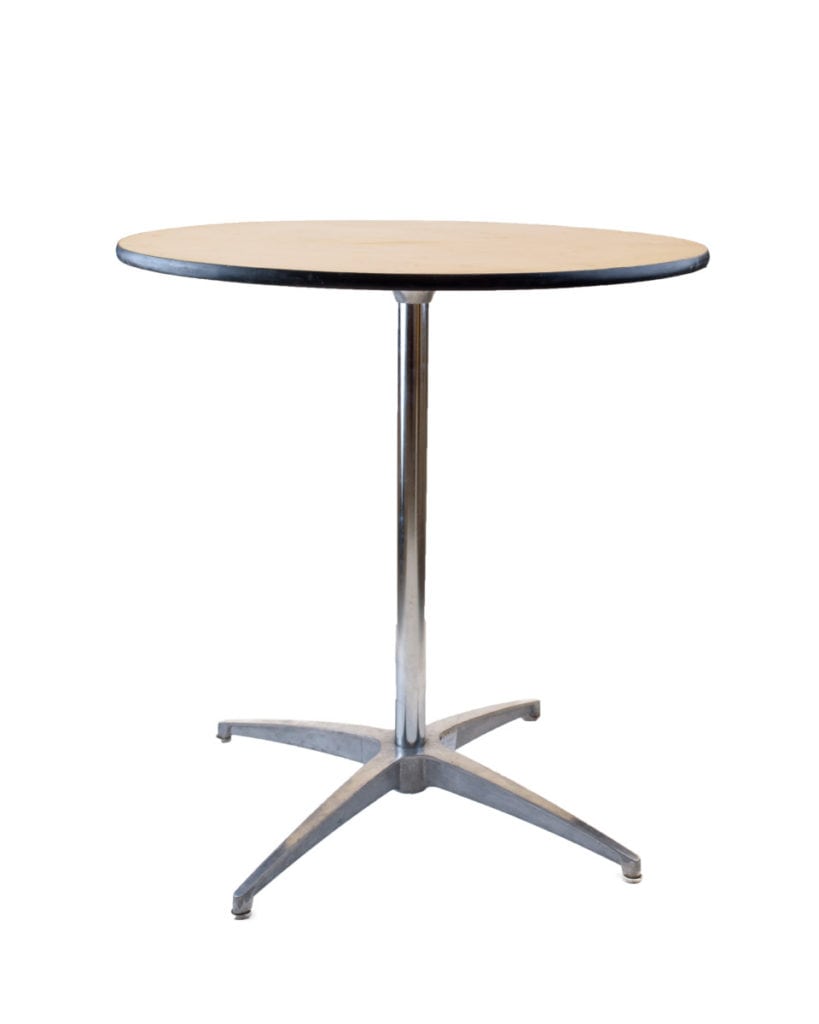 30″ Round Cabaret Table   $10.00