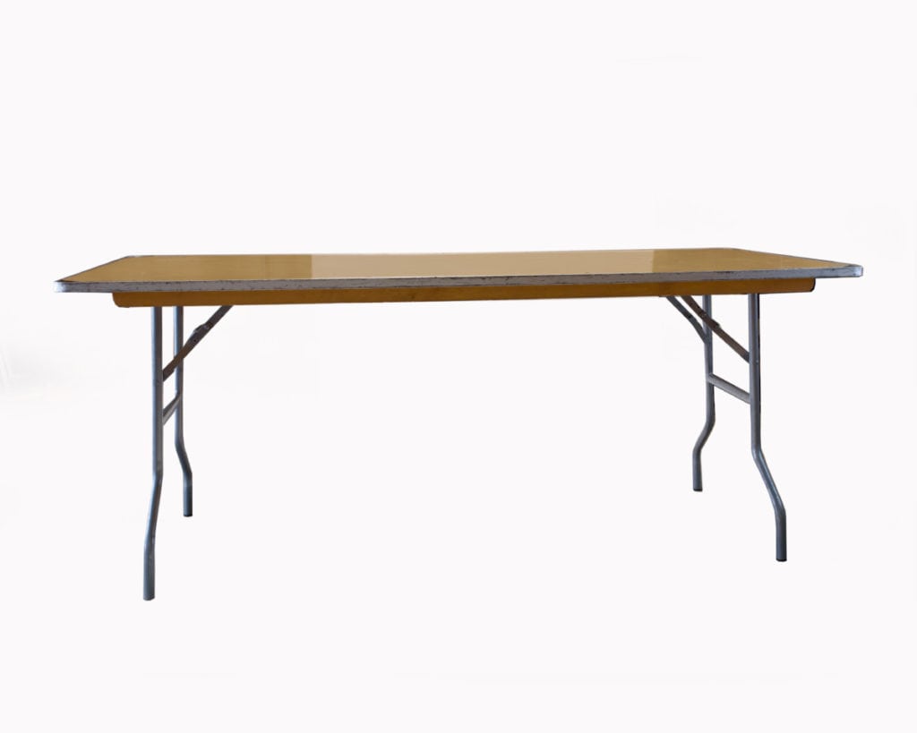 6′ Banquet Table   $10.00
