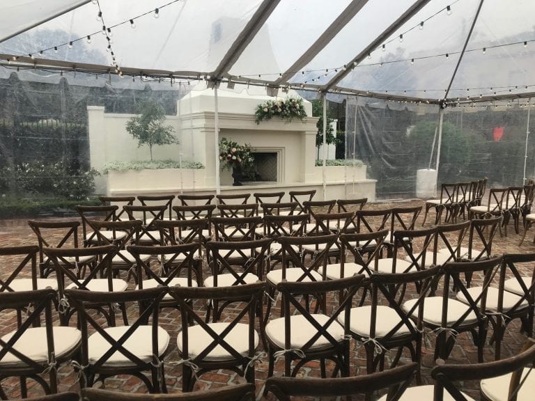 Rustic X-Back Chairs | New Orleans Wedding