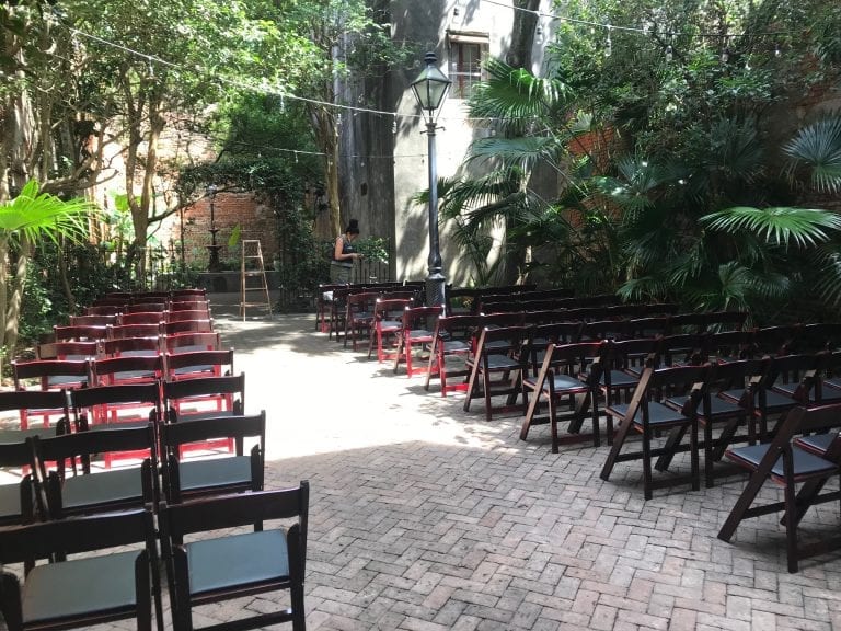 Mahogany Wedding Chairs | Pharmacy Museum | New Orleans