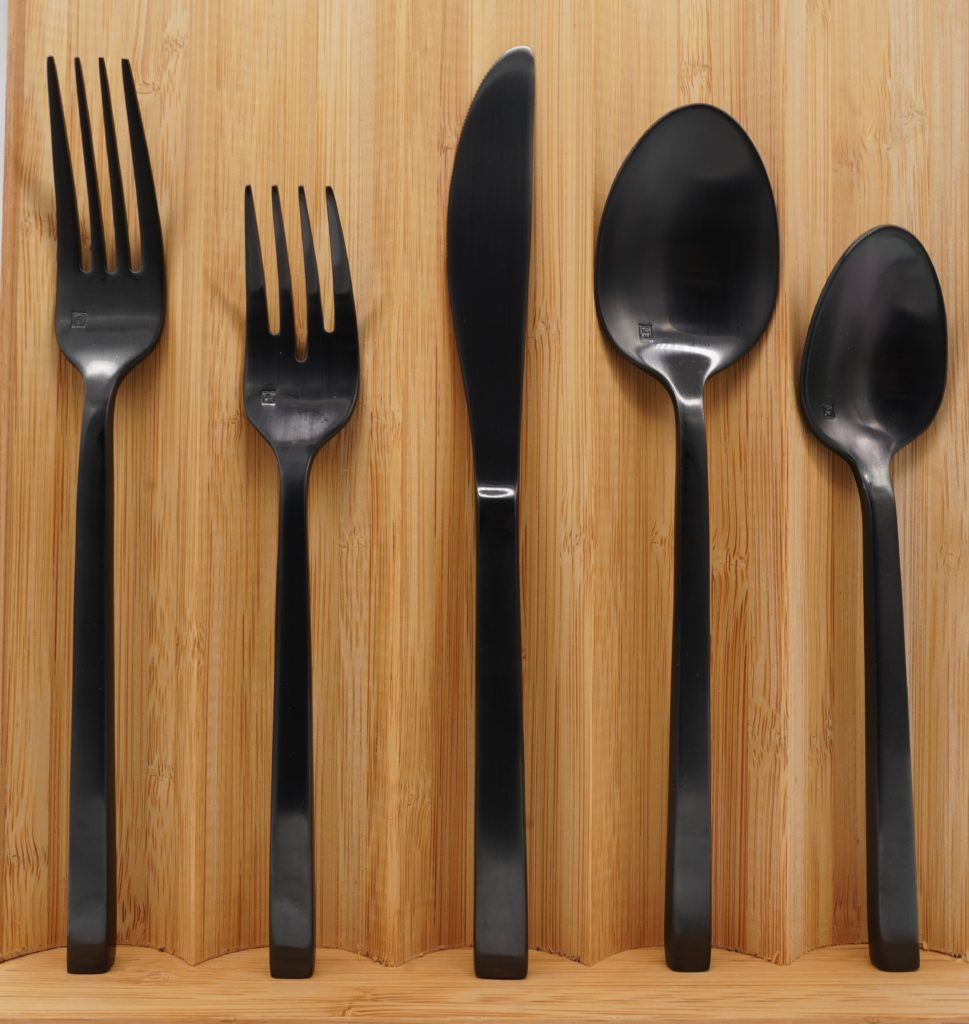 Titan Arezzo Brushed Black Salad Fork