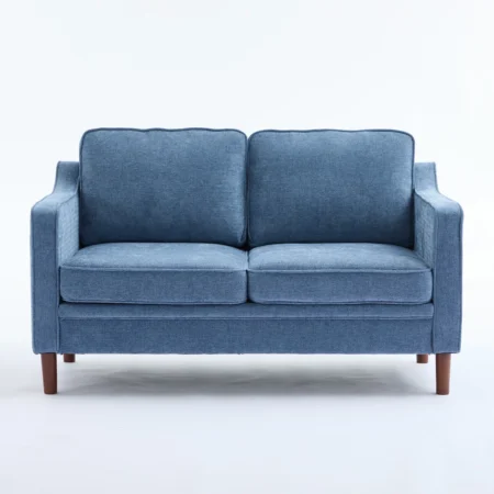 Blue 56" Upholstered Loveseat   $195.00